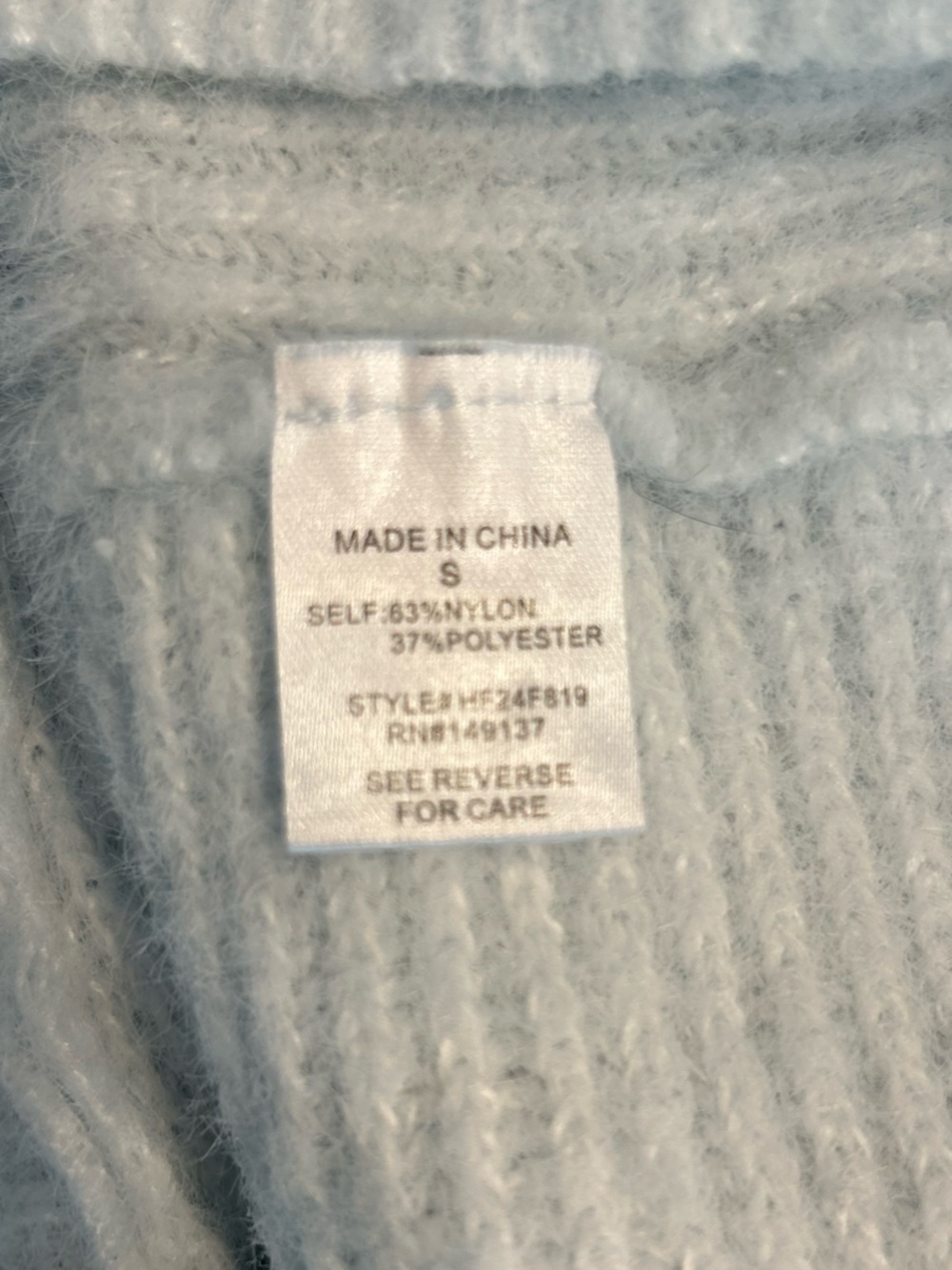 Altar'd State Women’s Icy Blue Amiah Twist Back Sweater, Size Small - Picture 12 of 13